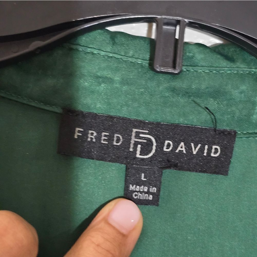 "Fred David" women shirt dress size L - Picture 6 of 14